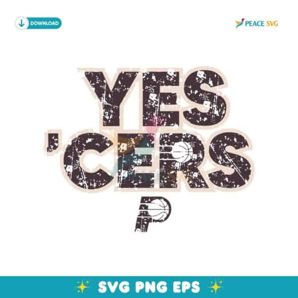 Indiana Pacers Yes Cers Basketball Playoffs SVG