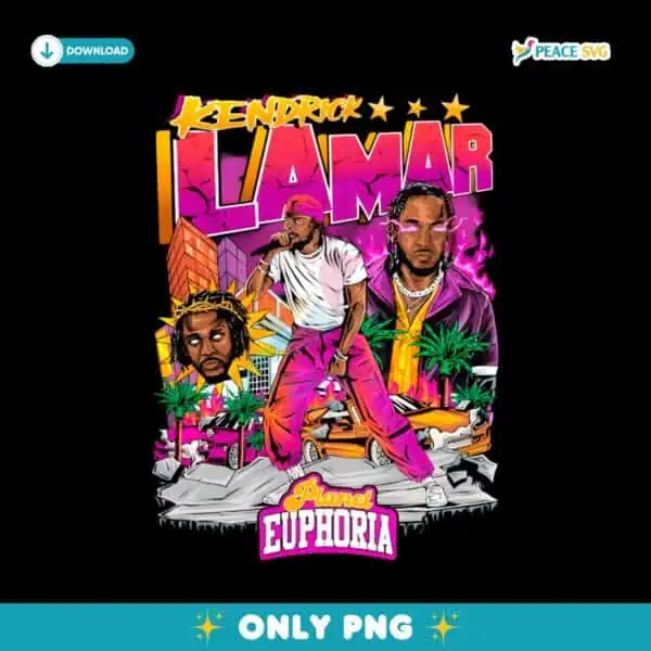 Kendrick Lamar Planet Euphoria PNG Sublimation