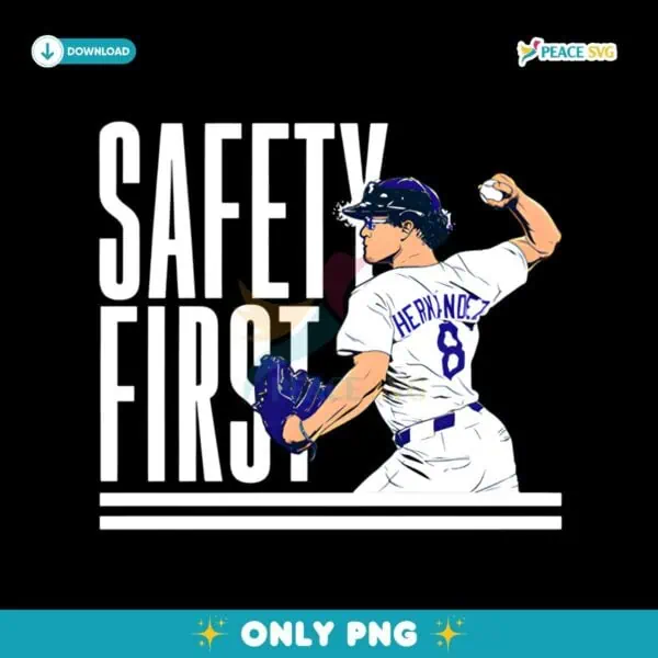 Kike Hernandez Safety First Los Angeles Dodgers PNG
