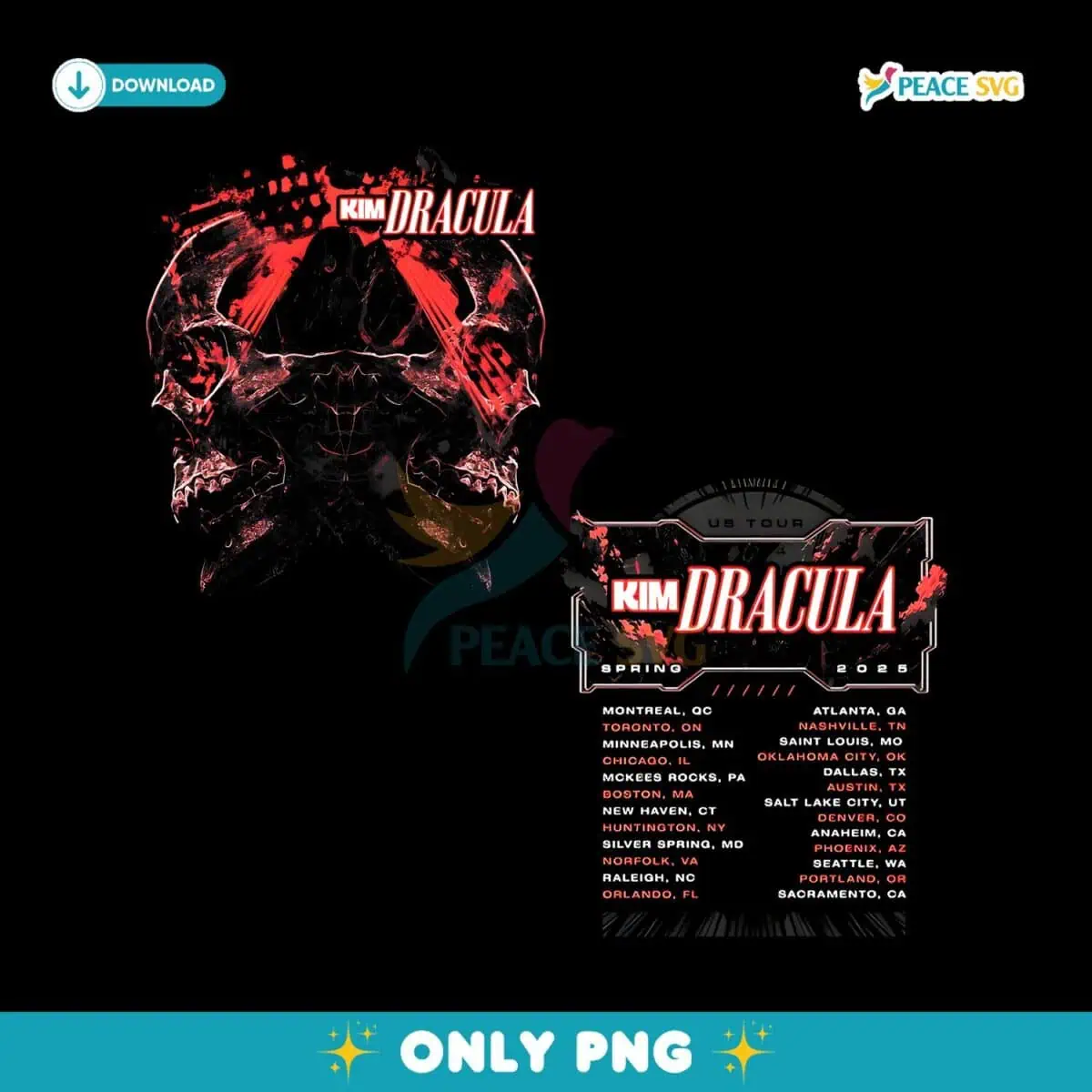 Kim Dracula Spring 2025 Tour PNG