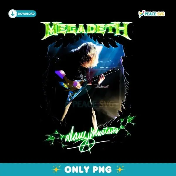 Megadeth Dave Mustaine PNG Sublimation