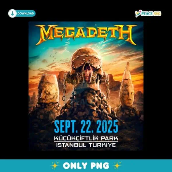 Megadeth To Perform In Istanbul 2025 PNG