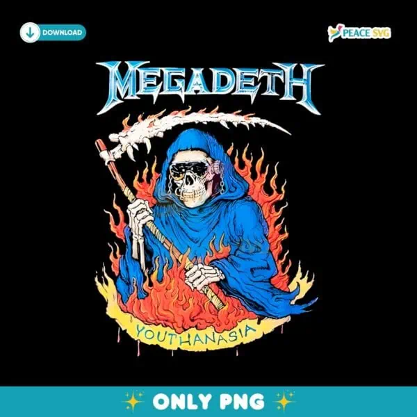 Megadeth Youthanasia Grim Reaper PNG
