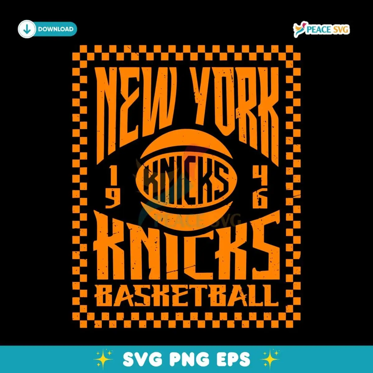 New York Knicks Sportiqe Mens Bono Basketball SVG