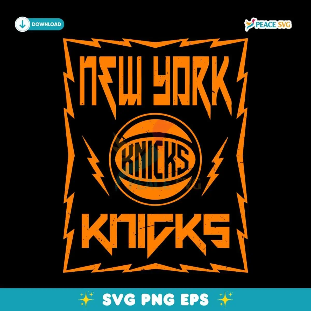 New York Knicks Sportiqe Mens Distressed SVG