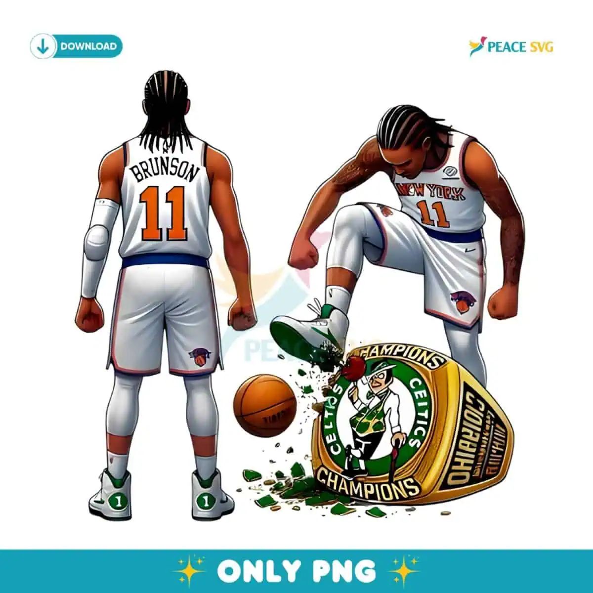 New York Knicks Trample Boston Celtics Nba Playoffs 2025 PNG
