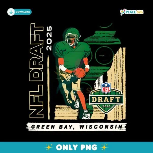 Nfl Draft 2025 Green Bay Player Graphic Football PNG