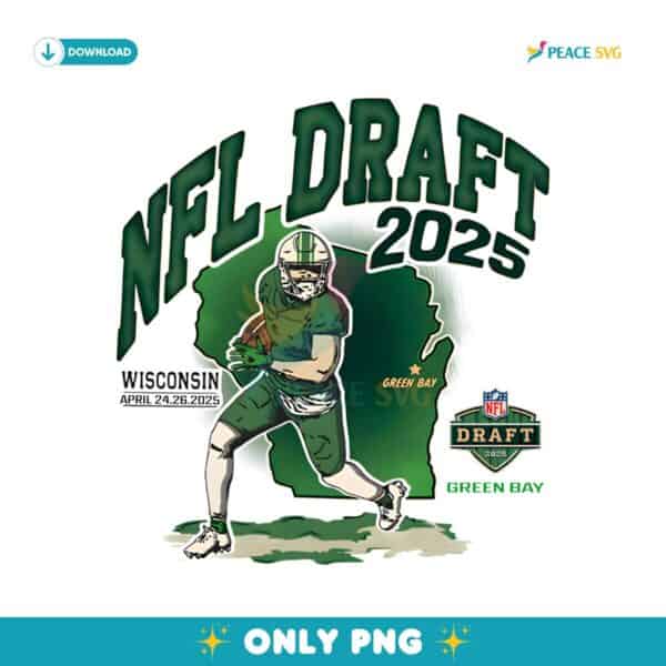 Nfl Draft 2025 Wisconsin Green Bay Map Football PNG