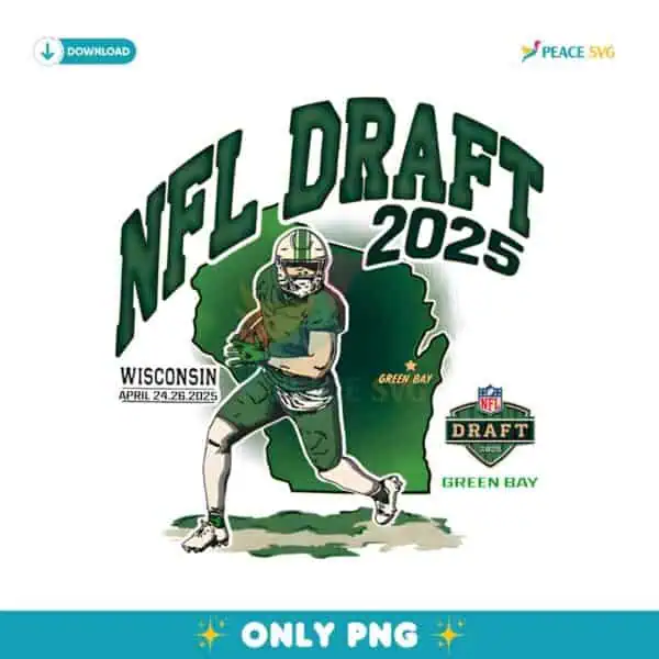 Nfl Draft 2025 Wisconsin Green Bay Map Football PNG