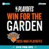 Ny Knicks Win For The Garden Playoffs Regular SVG