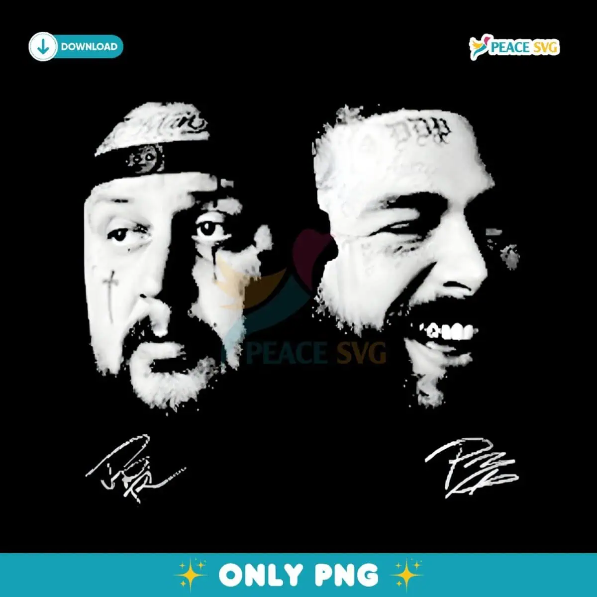 Official The Big Ass Stadium Tour 2025 Post Malone Jelly Roll PNG