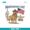 Patriotic Cowboy Dog Independence Day 4Th Of July PNG
