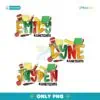 Personalized School Name Juneteenth Teacher PNG