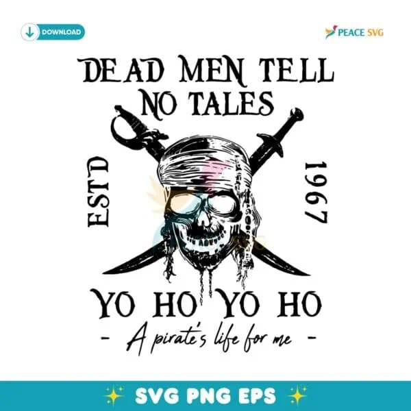 Pirates Of The Caribbean Dead Men Tell No Tales SVG