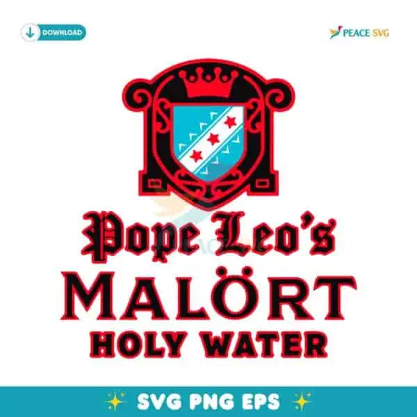 Pope Leos Malort Holy Water Jeppsons Malort SVG