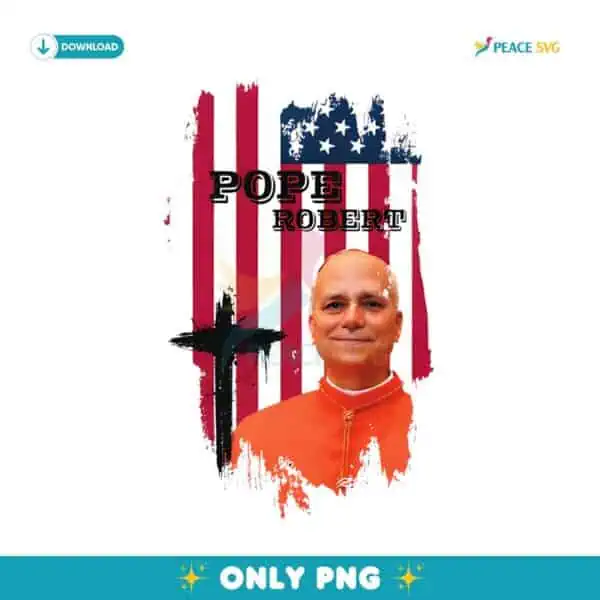 Pope Robert Francis Prevost Flag Usa PNG