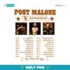 Post Malone F1 Trillion Tour 2025 PNG Sublimation