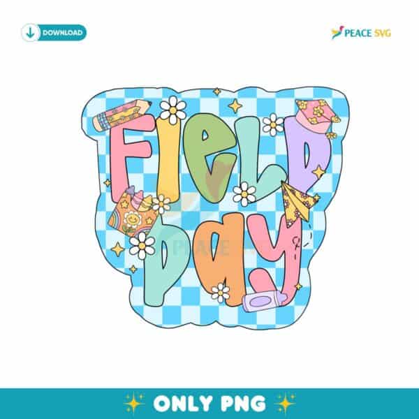 Preppy Field Day Teacher Volunteer Trendy PNG