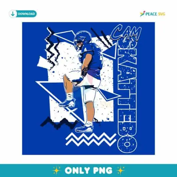 Retro 90S Cam Skattebo Nfl Draft Football SVG