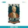 Retro Pope Leo Xiv Pontifex Maximus May 8Th 2025 PNG