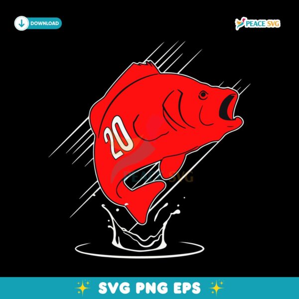 Sebastian Aho Carolina Hurricanes Fish 20 SVG