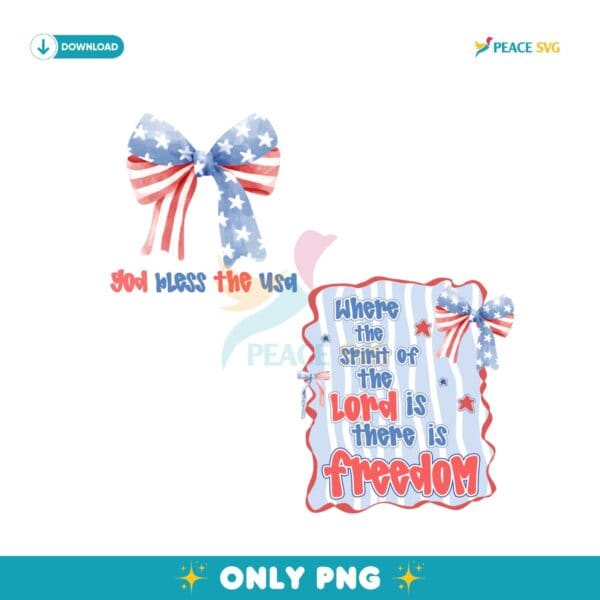 Spirit Of The Lord Freedom Christian 4Th Of July PNG