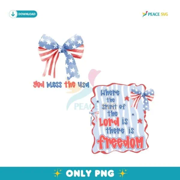 Spirit Of The Lord Freedom Christian 4Th Of July PNG