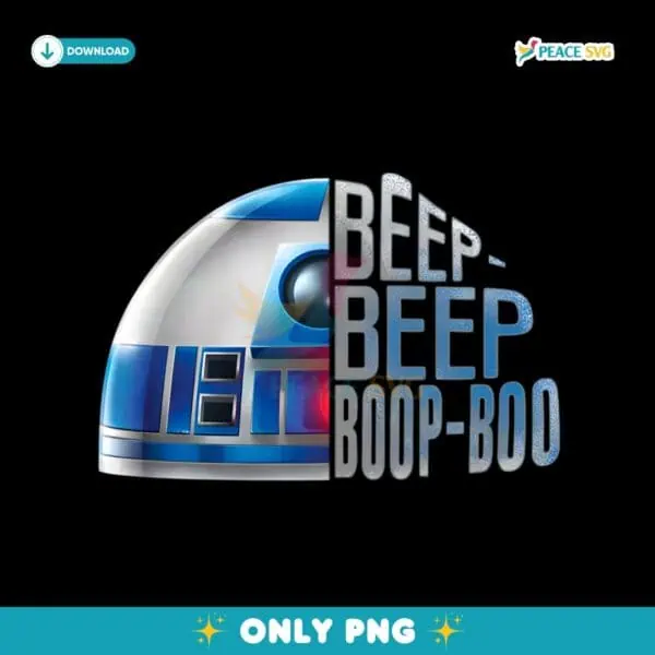 Star Wars R2 D2 Beep Boop Boo Funny May The 4Th PNG