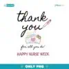 Thank You Nurse Gift Tag Editable PNG