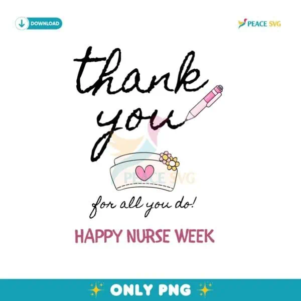 Thank You Nurse Gift Tag Editable PNG