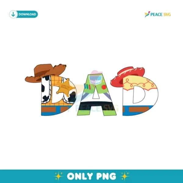 Toy Story Dad Woody Buzz Lightyear Jessie PNG