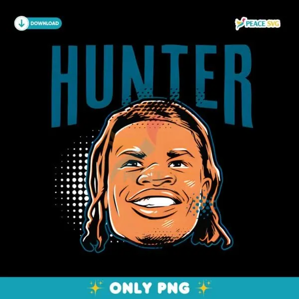 Travis Hunter Swag Head Jacksonville Jaguars Football PNG