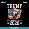 Trump Keep America Great 2028 PNG Sublimation
