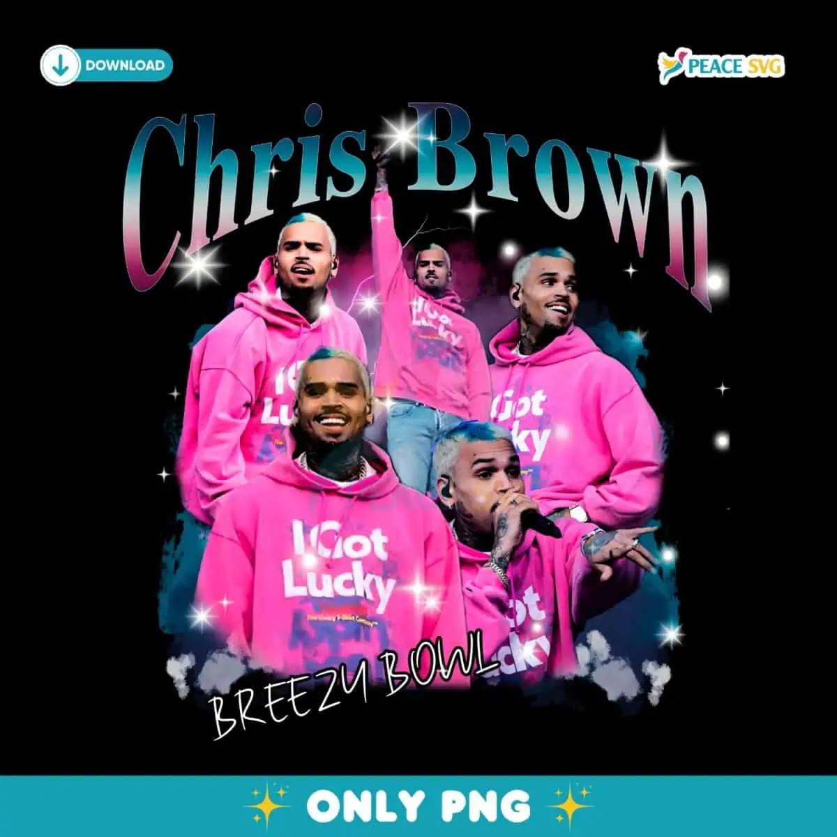 Vintage Chris Brown Breezy Bowl Xx I Got Lucky PNG