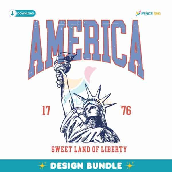 America Sweet Land Of Liberty Statue Of Liberty 1776 SVG