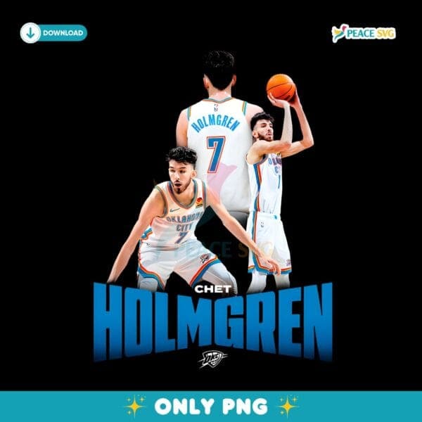 Chet Holmgren Oklahoma City Thunder Players PNG