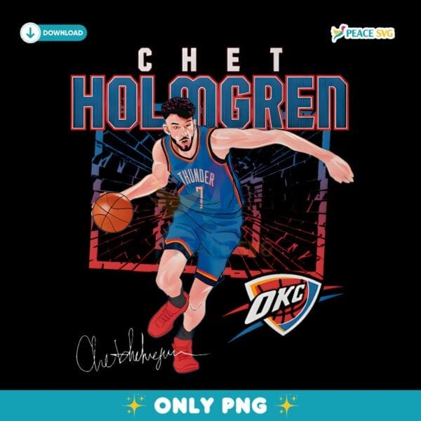Chet Holmgren Oklahoma City Thunder Shattered PNG