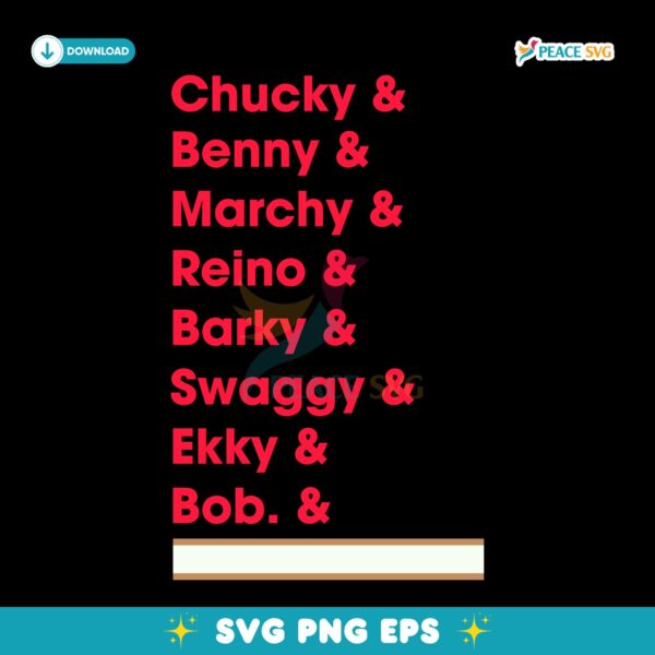 Chucky Benny Marchy Reino Barky Swaggy Ekky Bob Florida Panthers Hockey SVG