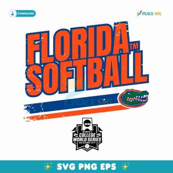 Florida Gators Softball College World Series Stripe  SVG