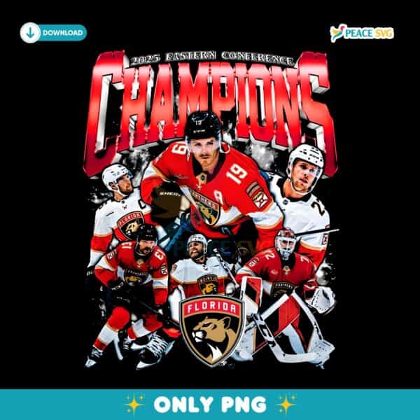 Florida Panthers 2025 Eastern Conference Champions PNG