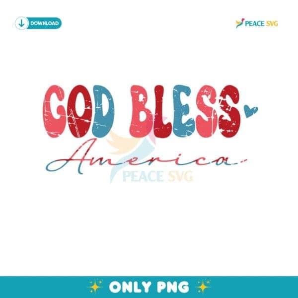 God Bless America Coquette Patriotic PNG