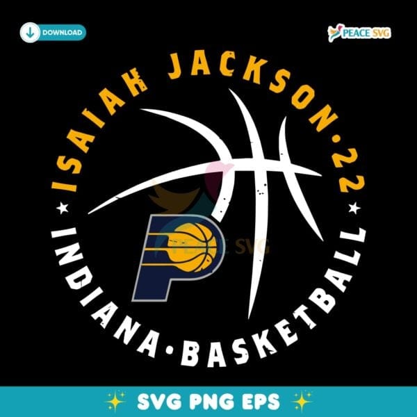 Jarace Walker Indiana Pacers Basketball Player Ball SVG