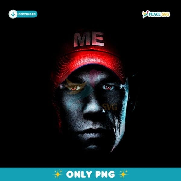 John Cena You Cant See Me Red Hat Wwe Wrestling PNG