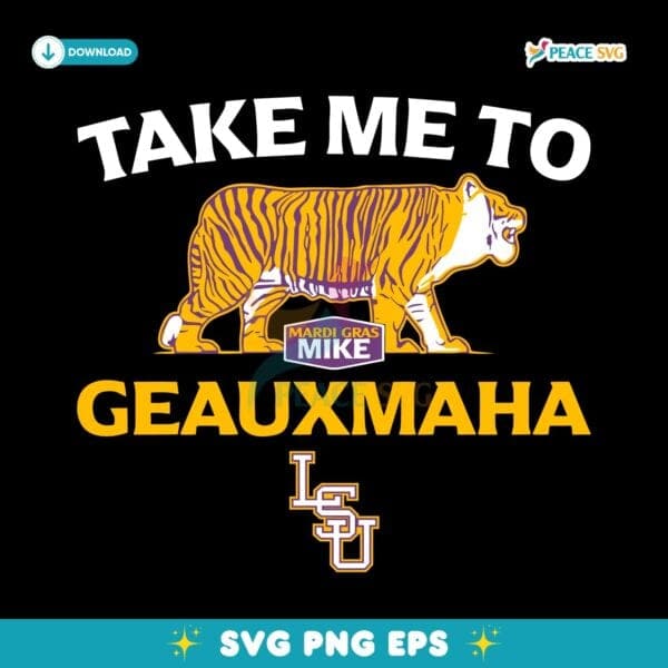 Lsu Baseball Take Me To Geauxmaha SVG