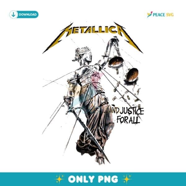 Metallica And Justice For All Album Cover PNG
