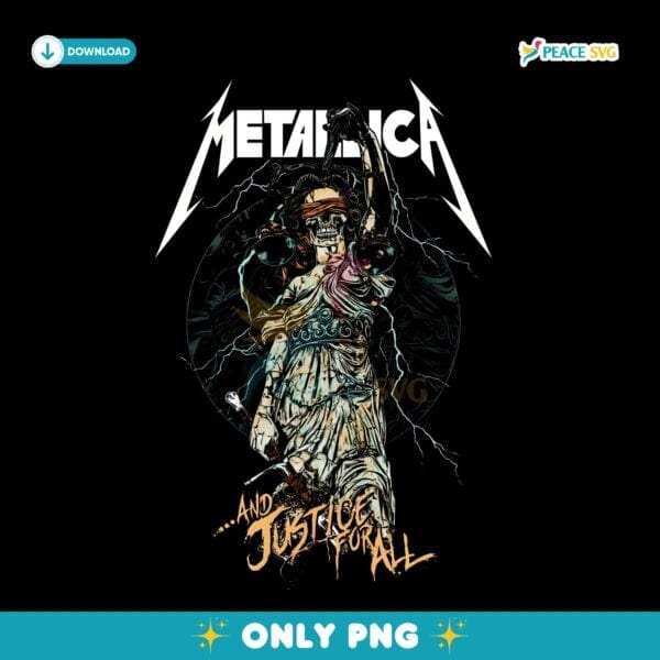 Metallica And Justice For All Pinball Art Lady Justice Lightning Circle PNG