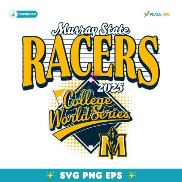 Murray State Racers 2025 College World Series Baseball SVG