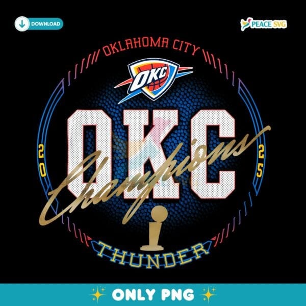 Oklahoma City Thunder 2025 Nba Finals Champions All Access Urban PNG