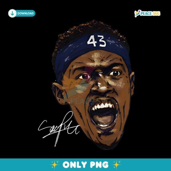 Pascal Siakam Indiana Pacers Basketball Scream PNG