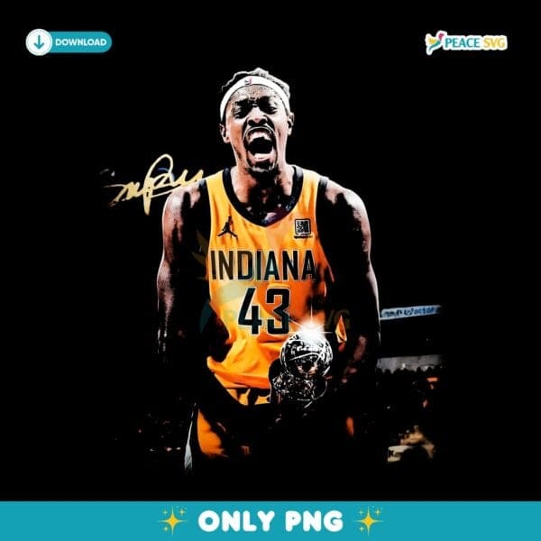 Pascal Siakam Indiana Pacers Eastern Finals Mvp Trophy Vintage PNG